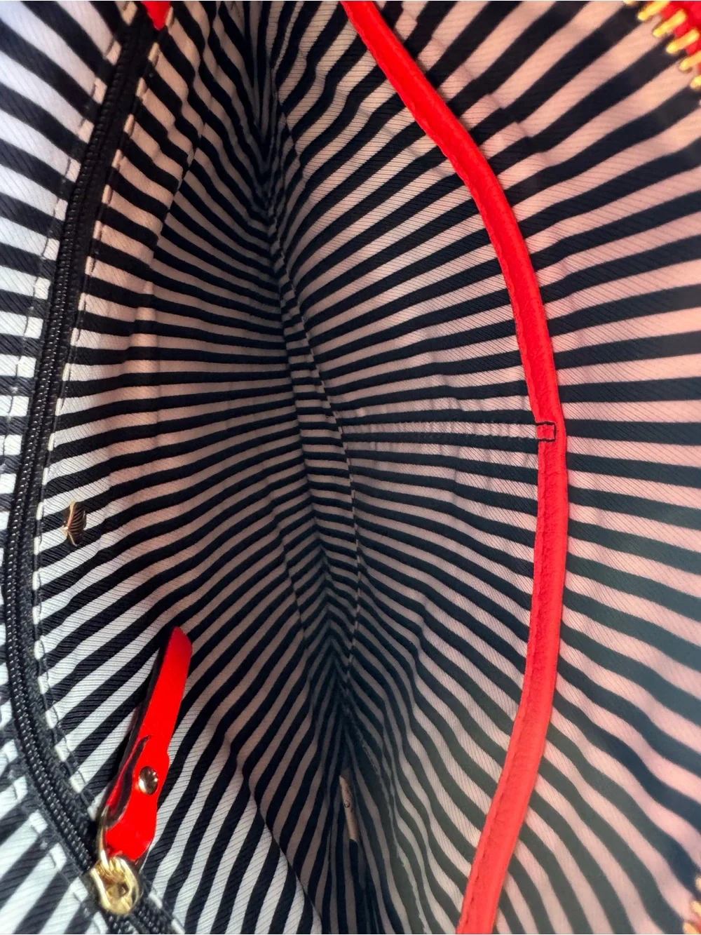 kate spade Red Pebbled Leather Crossbody Bag with Gold Hardware
